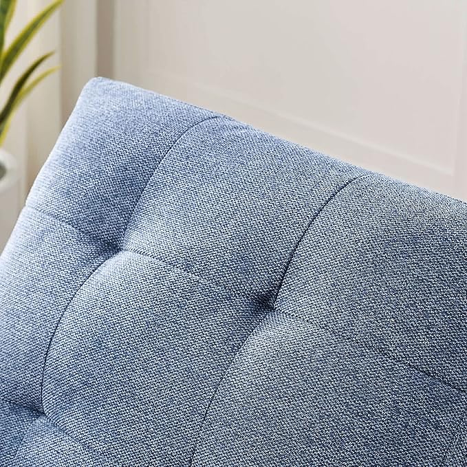 Modern Fabric Single Sofa Chair Living Room Chair Comfortable Armchair with Solid Wood Legs Tufted Chair for Reading or Lounging