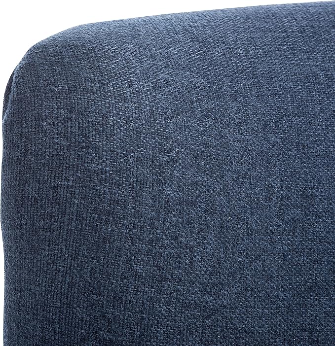 SAFAVIEH Home Collection Levin Navy/Walnut Accent Club Chair