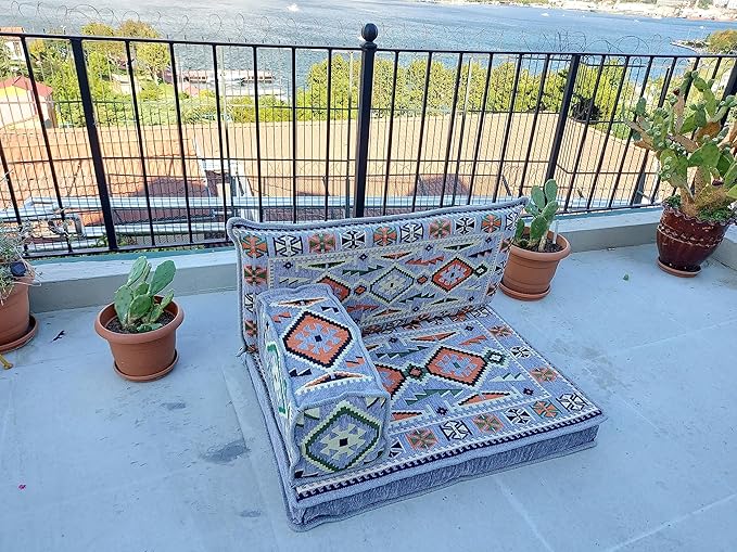 arabicsofa Small Floor Sofa – Handmade Low Seating Majlis Style Turkish Modular Sofas