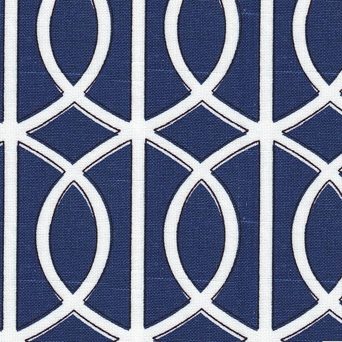 Homepop Home Decor Upholstered Classic Swoop Arm Accent Chair Accent Chairs for Living Room &amp Bedroom Decorative Home Furniture Blue Trellis