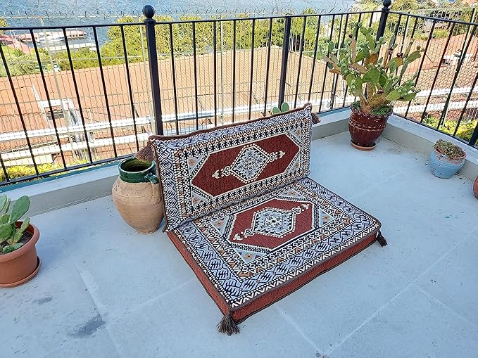 arabicsofa Small Floor Sofa – Handmade Low Seating Majlis Style Turkish Modular Sofas