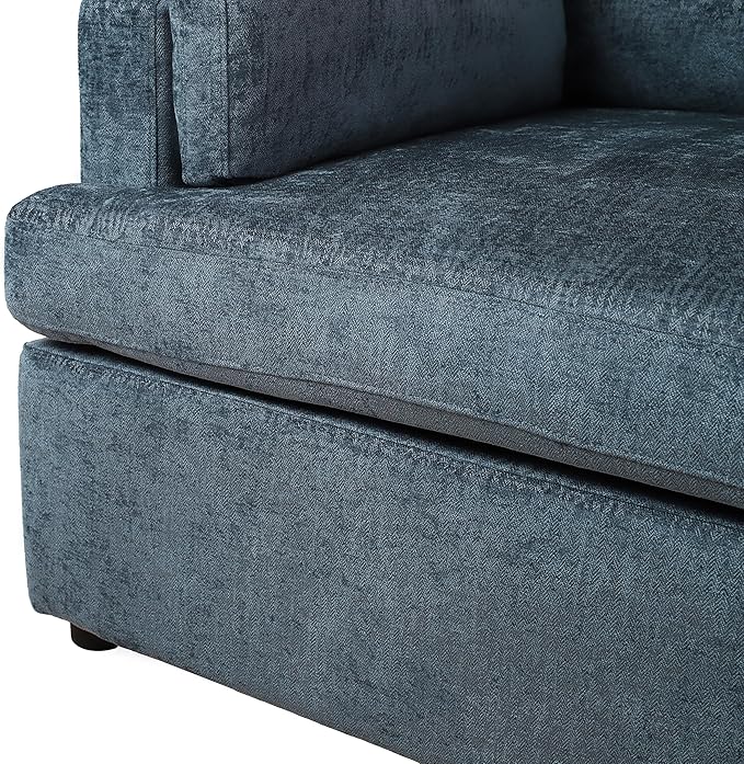 Chenille Oversized Accent Chair with Plush Armrest Cushions | Large Lounge Chair Single Sofa for Living Room Bedroom