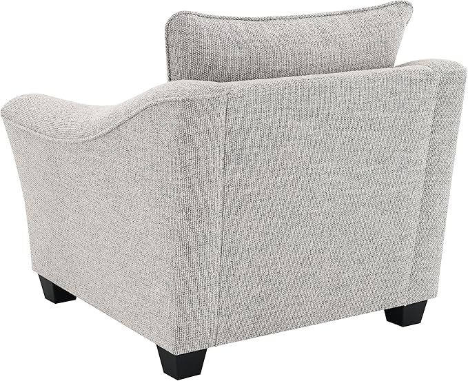 Coaster Home Furnishings - Tomkins - Wood - Upholstered Accent Chair with Sloped Arms Reversible Back Cushion and Block Legs - Living Room - Light Grey - 509673