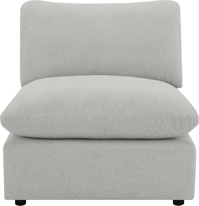 Coaster Home Furnishings - Collins - Modular Armless Chair with Cushion Back Foam Padding and Reversible Cushions - Living Room - Grey - 609560AC