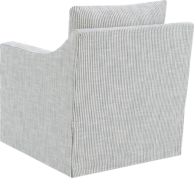 Coaster Home Furnishings - Winter - Wood - Upholstered Accent Chair with Sloped Arms Removable Seat Cushion and 360-Degree Swivel - Living Room - Grey - 904137