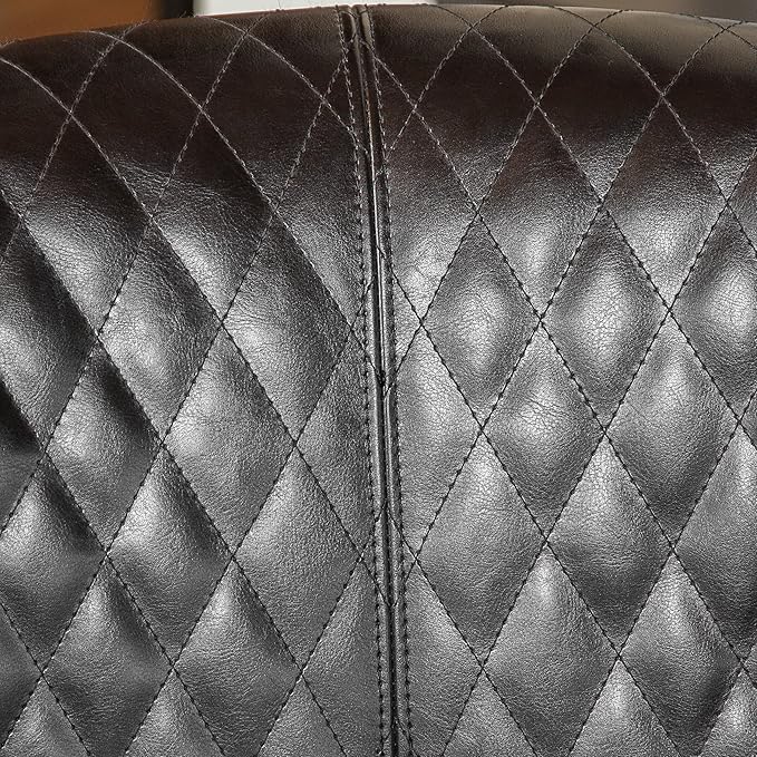 Christopher Knight Home Mia Bonded Leather Quilted Club Chair Black